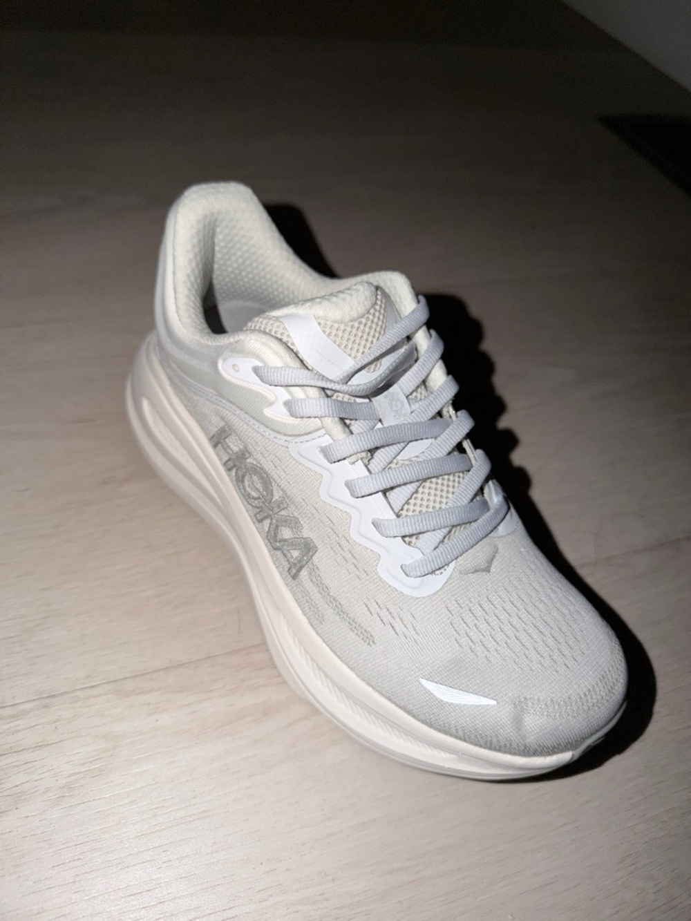 HOKA BONDI 9 Women's White Lightweight Running Shoe
